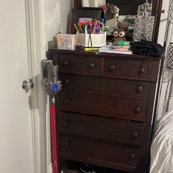Antique Dresser With Mirror