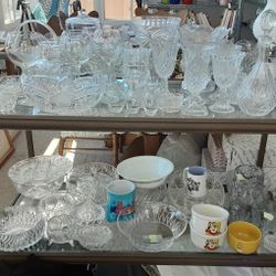 CRYSTAL GLASSWARE  AND MANY OTHER VINTAGE ITEMS, $10 AND UP.  PU 15 AND POWAY ROAD OR MISSION VALLEY.  MANY ESTATE ITEMS.