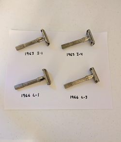 Gillette Slim Adjustable Razors Lot of 4