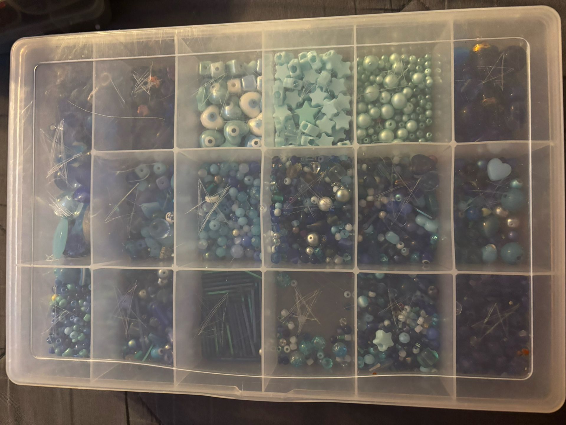 Blue beads