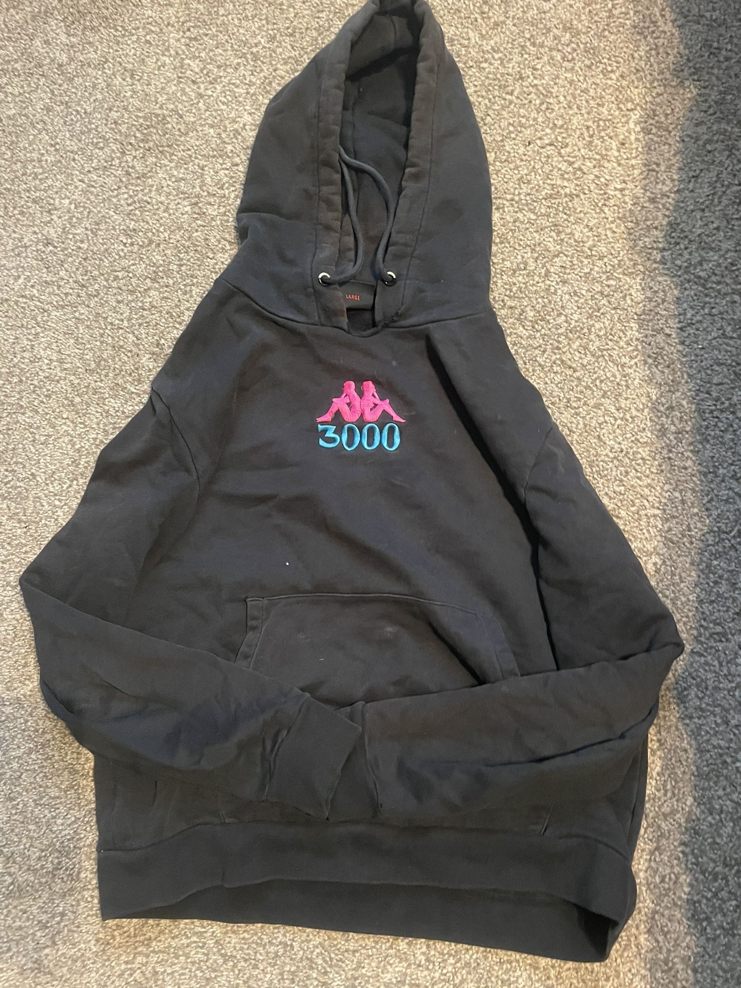 BLACK KAPPA X GUMBALL 3000 HOODIE SIZE LARGE