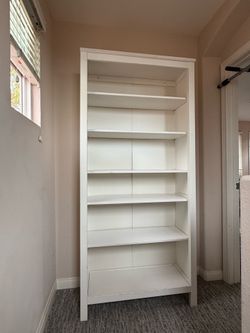 IKEA Hemnes white wood bookshelf