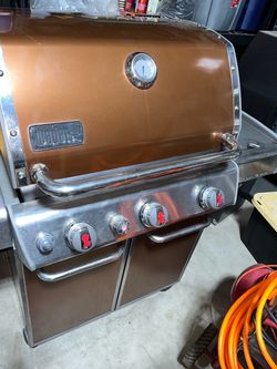 The Very Best Version Weber Genesis E-310 Propane Gas Grill BBQ Barbecue (Copper) 4 Burners
