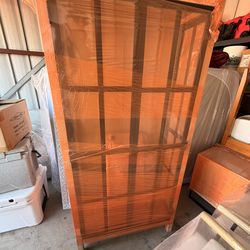 Three Shelve Glass Cabinet