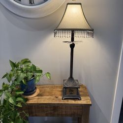 $$$   REDUCED!!-Stunning Metal Tropical Lamp  $$$