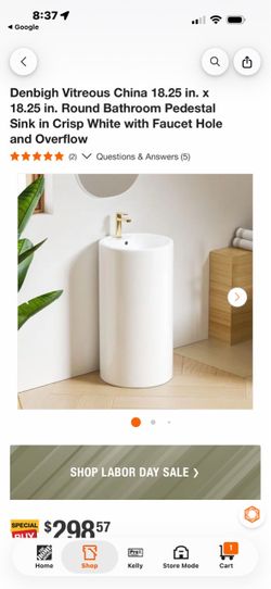 Pedestal sink Pedestal sink