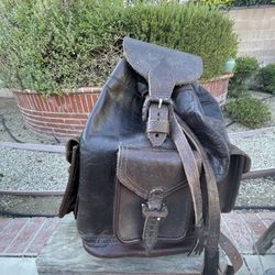 Leather Backpack Bag