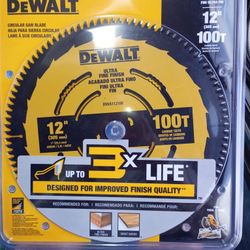 Dewalt 12' Circular Saw Blades