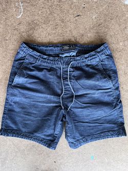 Abercrombie And Fitch Navy Blue Corduroy Shorts 