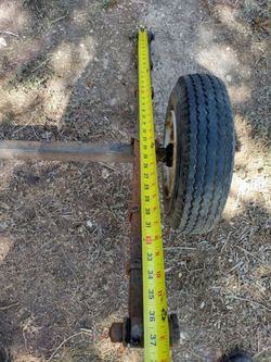 Trailer Axel Complete, Springs, Good Tires