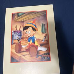 Disney Pinocchio Exclusive Commemorative Lithograph – 1993 (Original Disney Store Release)