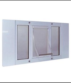 New Other Ideal Pet Aluminum Sash Adjustable Window Pet Door W/ 10-1/2”x15” Flap