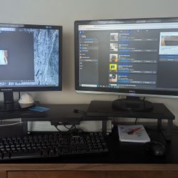 Dell PC + Dbl Monitor 