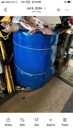 20x40 inground, solar blanket