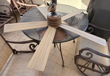 Outdoor / Patio Wet-Rated Weathered Copper Fan