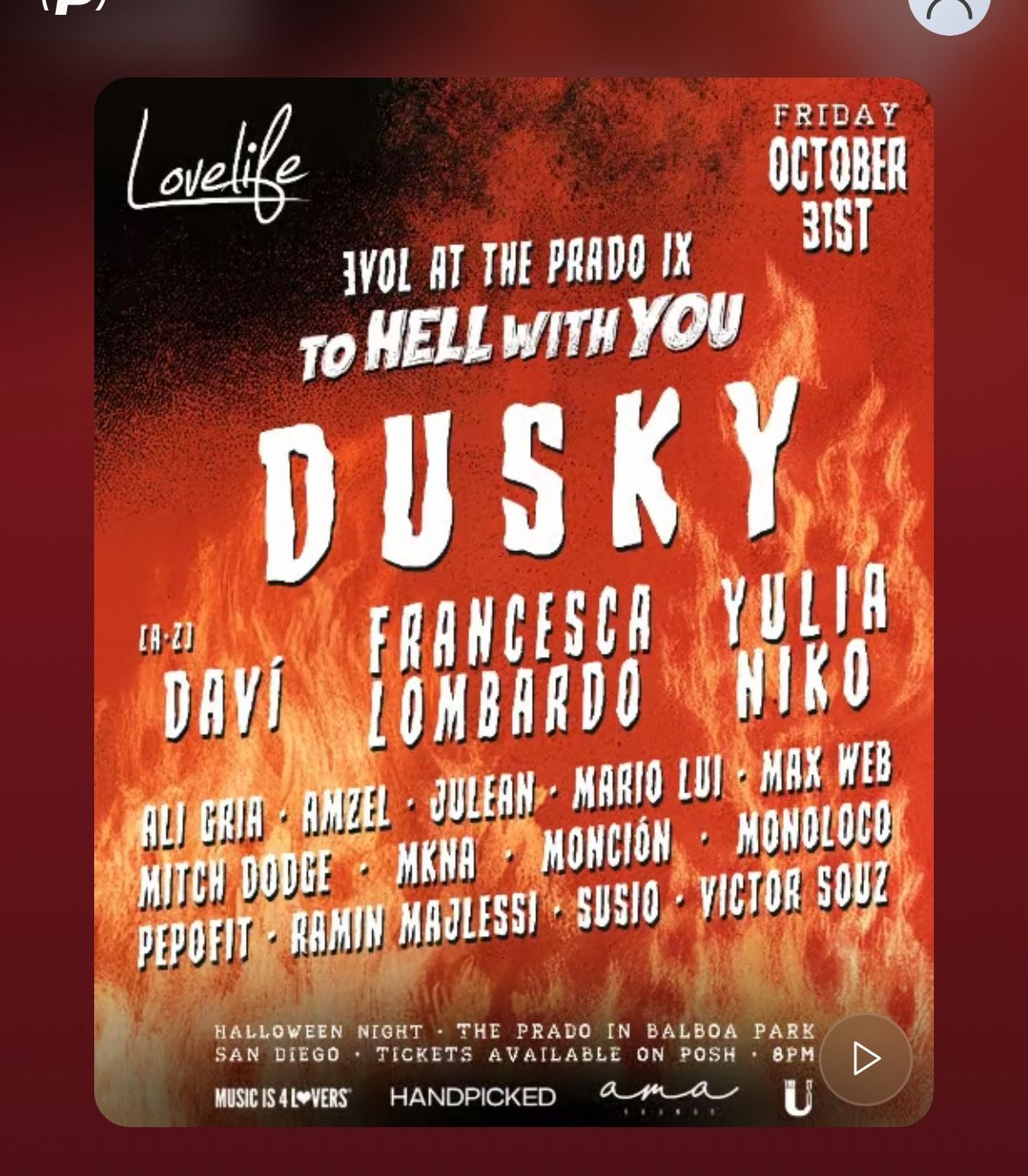 To Hell With You ft DUSKY, Yulia Niko, Francesca Lombardo, Daví - Lovelife Halloween 2025 - 4 stages