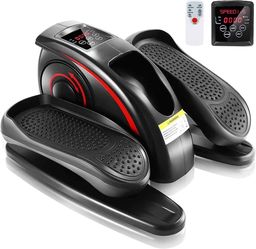 Stepper Steppers Indoor Desktop Electric Elliptical Machine Desktop Stepper Riding Exercise Bike for Living Room, Office, Gym(with Display Monitor)