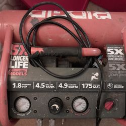 Ridgid Air Compressor Double Tank Double Lines