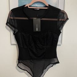 Fashion Nova True Love Bodysuit Size Small, New Whit Tags Original 