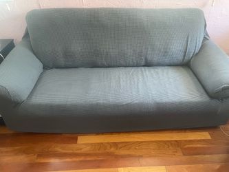 Black Faux leather couch
