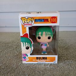 Dragonball Z Bulma Pop Vinyl Figure Funko 108 Dragon Ball