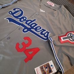 LA Dodgers Fernando Valenzuela Throwback Jersey Sz XXL 