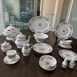 This is a Royal Grafton "Malvern" fine bone china dinnerware set