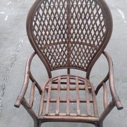 Ratten Fan Back Arm Chair 