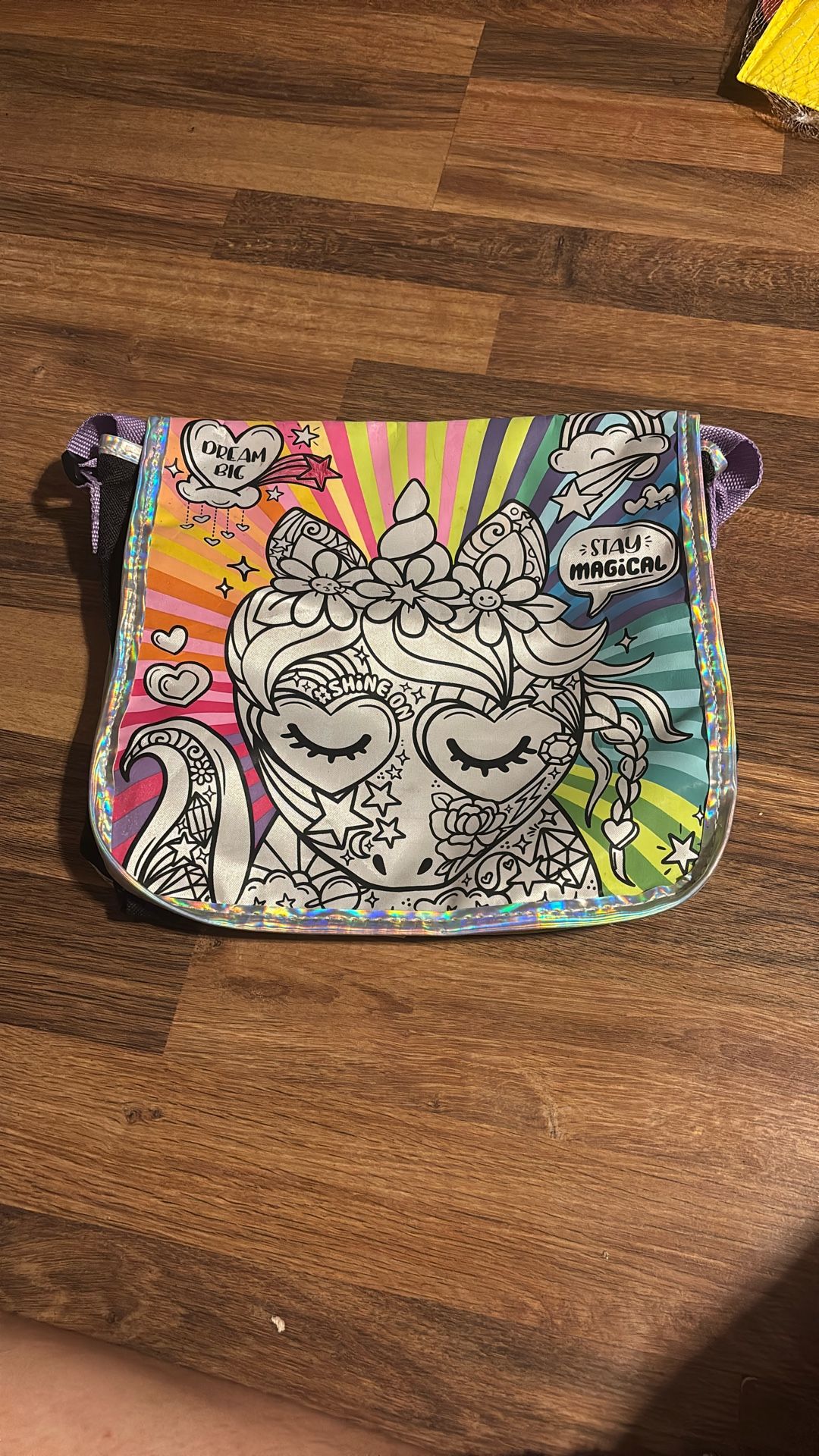 Just My Style Unicorn Messenger Bag 