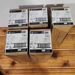 (5)×10×5packs of Southwire 1/2" electrical box connectors.