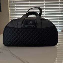 Resteck Black Quilted Duffle Bag