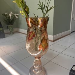Glass Vase with Flowers