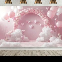 Backdrop And Candy Table Decorations And 2tree Lights