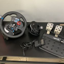 Logitech wheel and shifter