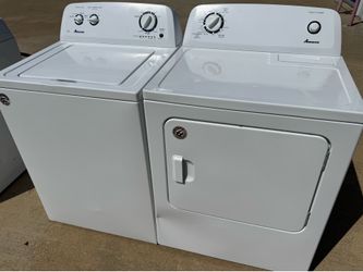Amana washer and amana dryer by whirlpool corporation works perfectly extra for delivery same day delivery and installation available