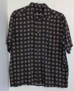 Natural Issue Shirt Mens Size Large Short Sleeve Geometric Print