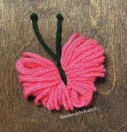 Mirabel Pink Butterfly Set Of 2 Hair Bows