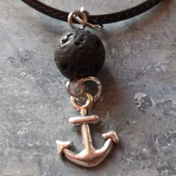 Anchor Aromatherapy Necklace 