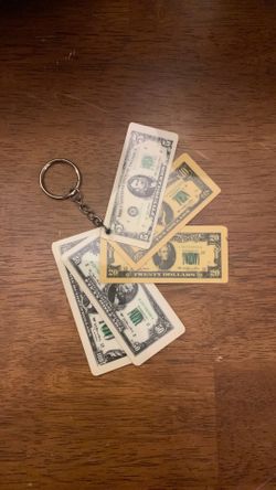 Novelty money keychain