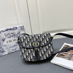  Dior Bobby Flap Bag Oblique Canvas Medium