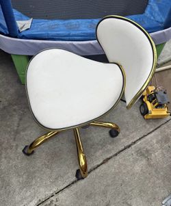 White and gold chair