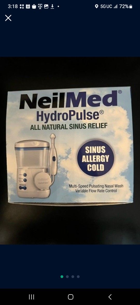 New -NeilMed HydroPulse All Natural Sinus Relief