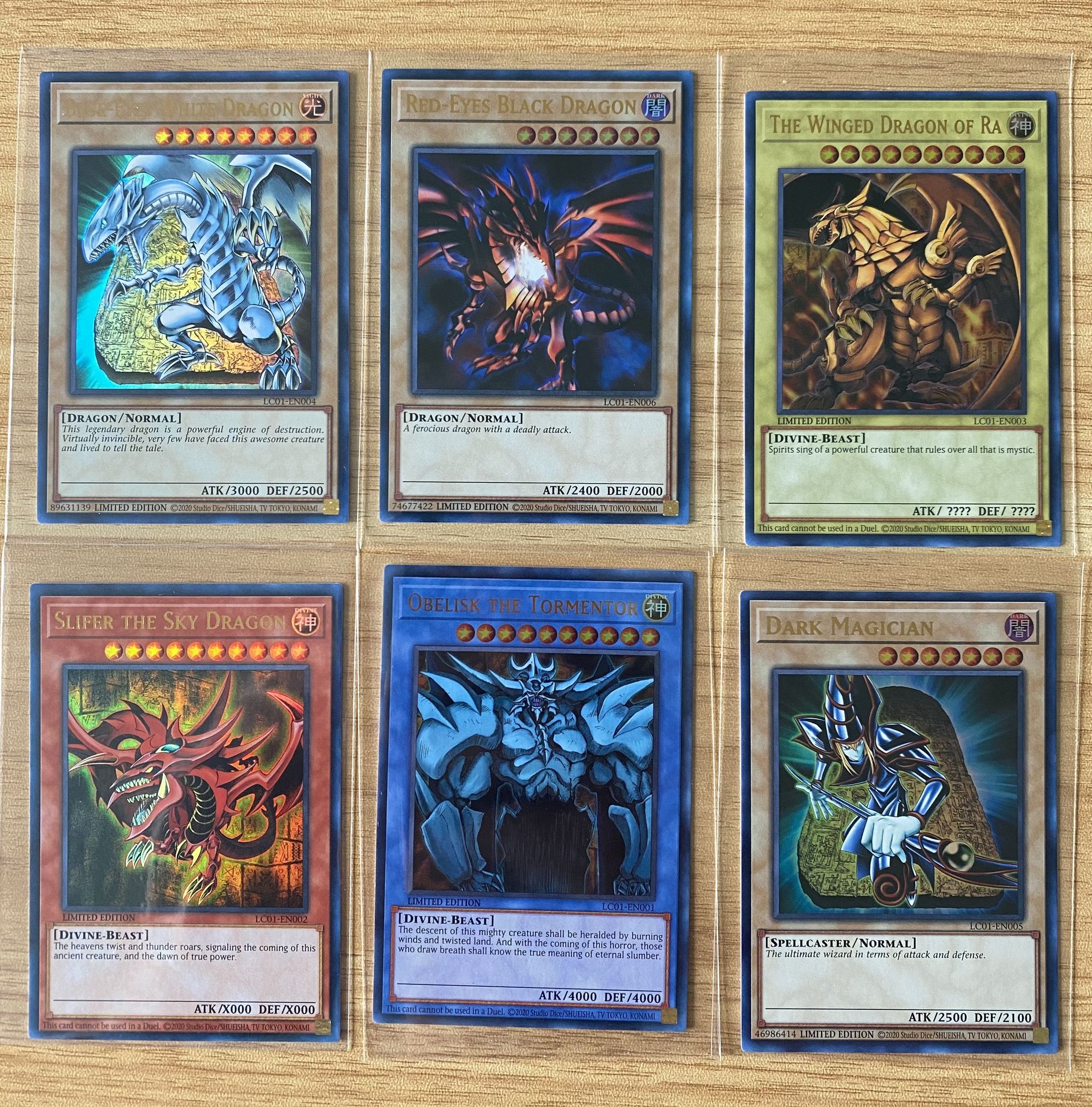 Yugioh 25th Anniversary Legendary Collection Promo Cards LC01 Set of 6 NM/M