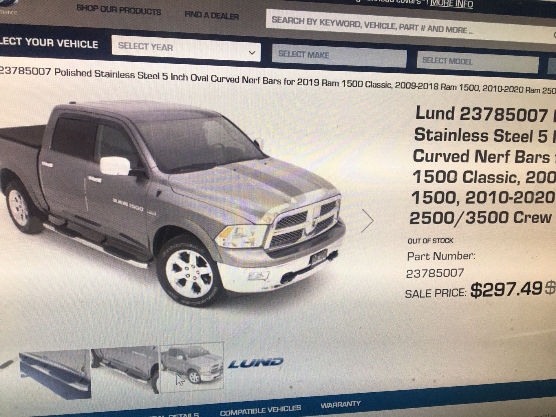 Nice Polished Round Step Bars For 2009-19 Dodge Ram 1500-2500-3500 4500 Crew Cab