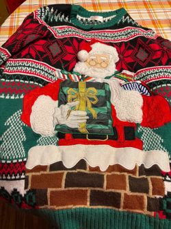 Ugly Christmas Sweater Santa Chimney 3D