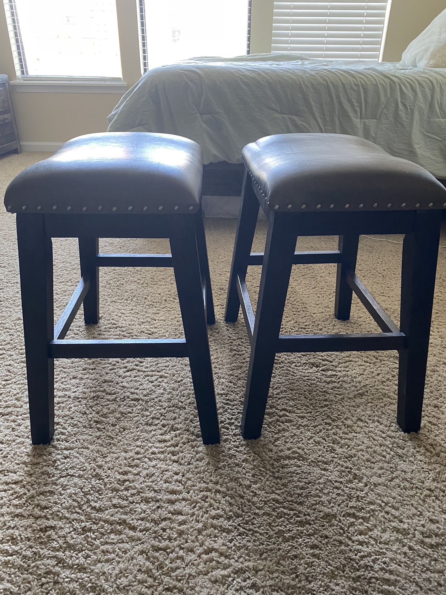 Gray bar stools 