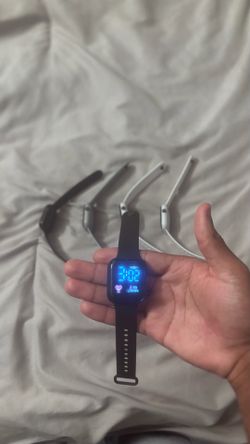 Digital LED smart watch. BLACK, WHITE, AND GREY