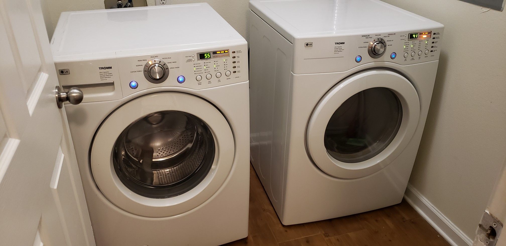 LG washer and dryer