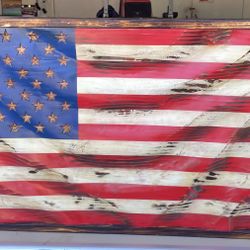 Wood American Flag