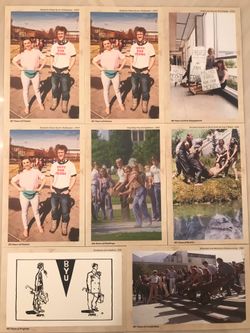 8 BYU Brigham Young University postcard 1911 1(contact info removed)s 1980s reproductions